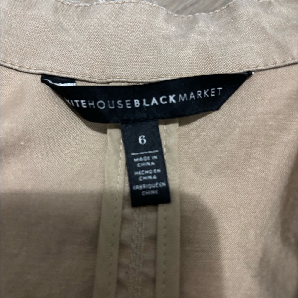White House Black Market WHBM Pioneer Khaki Prairie Field Jacket 6 - Picture 4 of 10